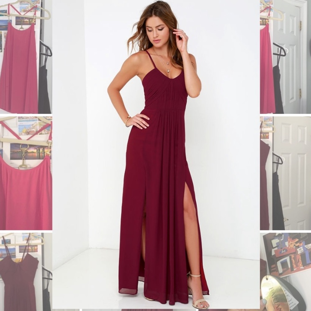NWT Lulus Chiffon Bariano Formal dress